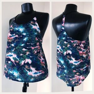 Gorgeous Marine Aqua & Coral Design Top